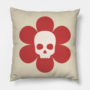 A flower with a skull. Pillow