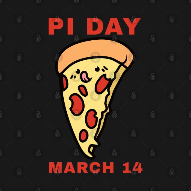 Kawaii Pi Day Pizza Slice March 14 by DPattonPD