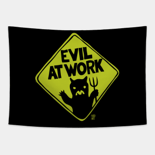 EVIL AT WORK Tapestry