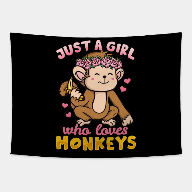 Monkeys Monkey Lover Tapestry by CreativeGiftShop