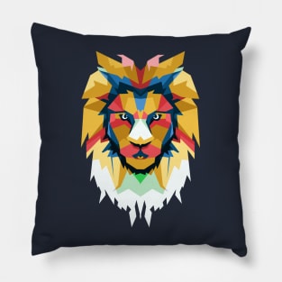 Lion Mandala Pop Art Pillow