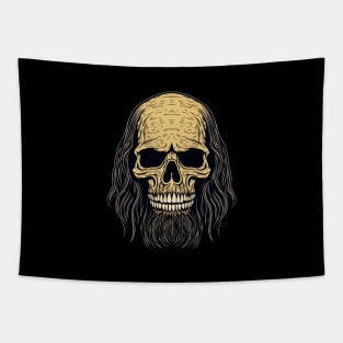 Skull with Beard Tapestry