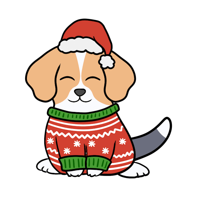 Christmas Sweater Beagle by BiscuitSnack