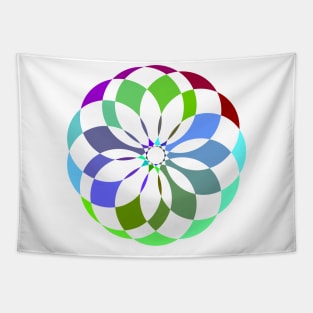 Colorful Abstract Circle Tapestry