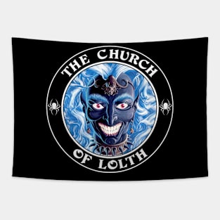 Church of Lolth (Black Print) Tapestry