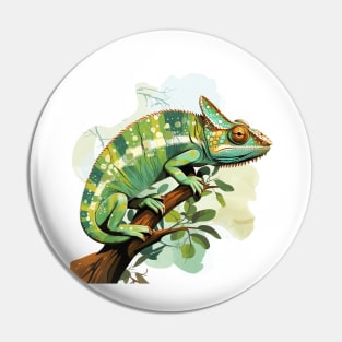 Veiled Chameleon Pin