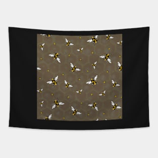 Geometric bees Tapestry