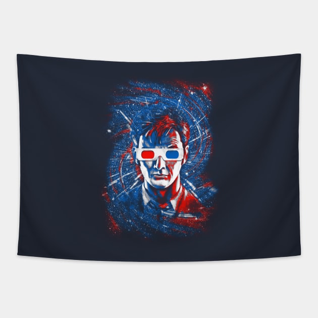 Doctor Ten 3D Tapestry by tonynichols