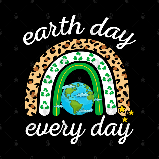 Earth Day Every Day Leopard Rainbow by FabulousDesigns