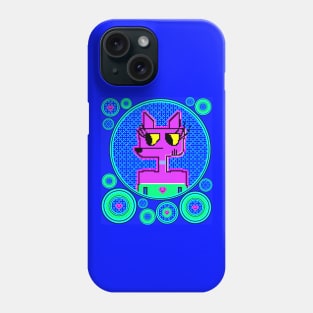 Pixel Pink Heart Dog Phone Case