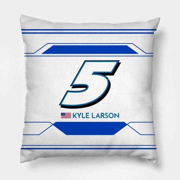 Kyle Larson #5 2023 NASCAR Design Pillow by AR Designs 