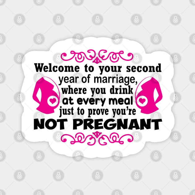 welcome to your second year fo marriage Magnet by busines_night