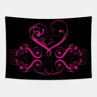 Valentines Heart Pink Tapestry