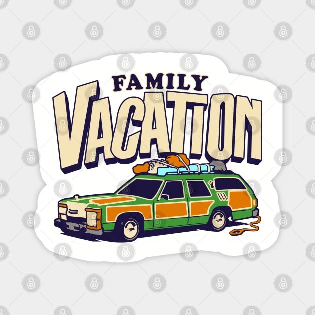 Roadtrip! Family Vacation Shirts for the whole family with Griswold Station Wagon Magnet by ChattanoogaTshirt