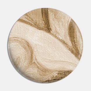 Sepia Antique White Abstract Art Pin