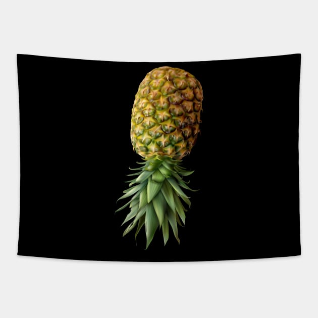 Upside Down Pineapple, Cruise Ship Swinger, Open Relationship, Swingers Pineapple Unisex Tapestry by Closeddoor