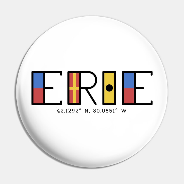 Erie Flag Font Pin by mbloomstine