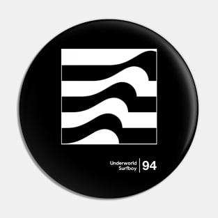 Surfboy / Minimal Style Graphic Artwork Design Pin