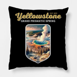 USA - NATIONAL PARK - YELLOWSTONE Grand Prismatic Spring - 3 Pillow