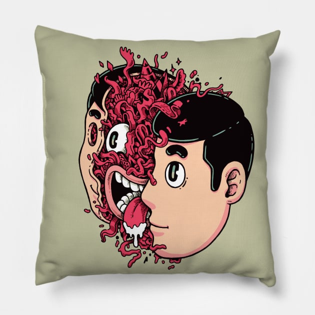 Inside guy Pillow by Lei Melendres