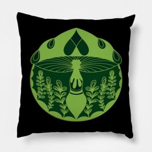 mushroom art Pillow