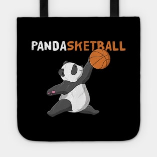 Cute Panda Playing Basketball Girls Boys Teens Gift Tote