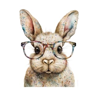 Cute Bunny With Glasses T-Shirt