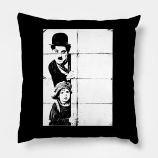 Charlie Chaplin And The Kid Pillow