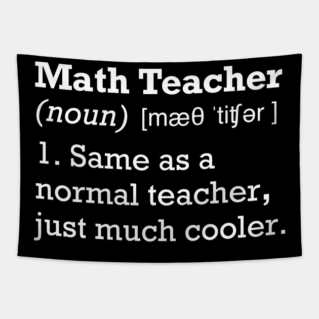 Funny Maths teacher Tapestry by comecuba67