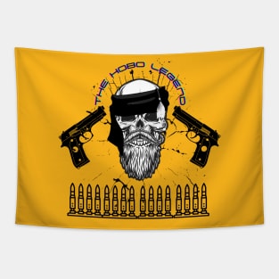 Hobo Legend Bullet n Skull Tapestry