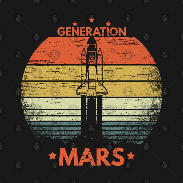 Generation Mars Space Enthusiast Gift Artemis Rocket Science by RK Design