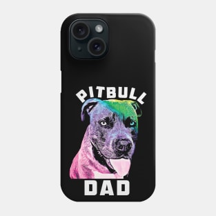 Mens Blue Nose Pitbull Dad Pop Art Style Cool Pit Phone Case