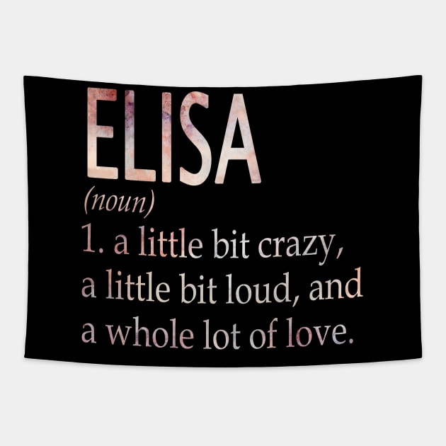 Elisa Girl Name Definition Tapestry by ThanhNga