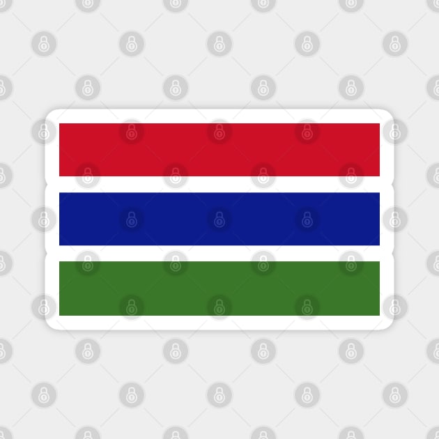 Gambia Flag Magnet by Historia