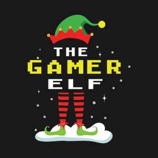 gamer elf family matching christmas T-Shirt