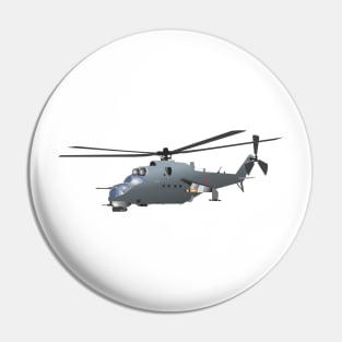 Russian Attack Helicopter Mi-24 Pin