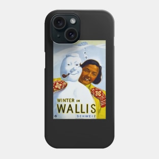 Winter im Wallis, Schweiz Phone Case