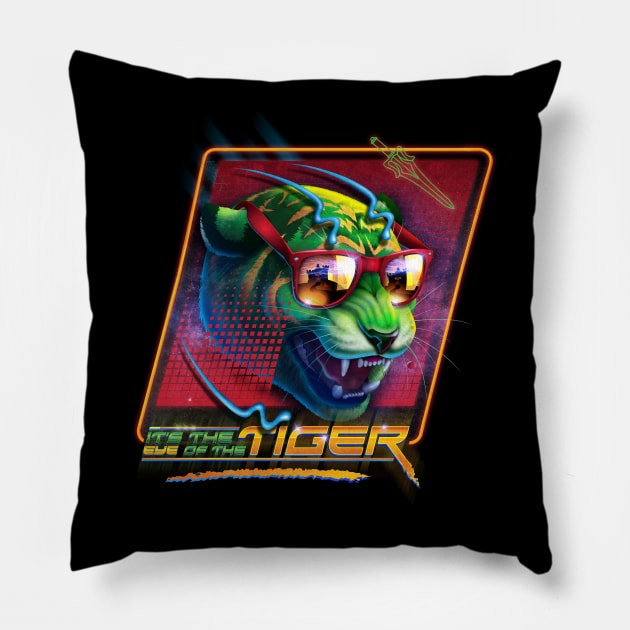 Eye of the Tiger Pillow by RockyDavies