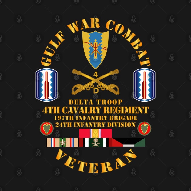 Gulf War Combat Cavalry Vet w  Delta Troop - 4th Cav - 197th Inf Bde - 24th ID by twix123844
