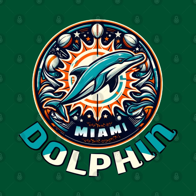 Miami Dolphins Crazy by TeeVee