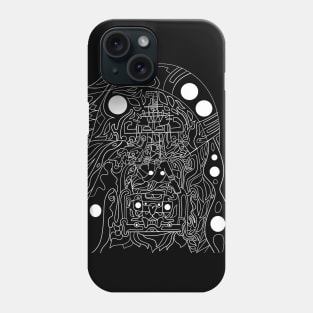 black spaceman ecopop Phone Case