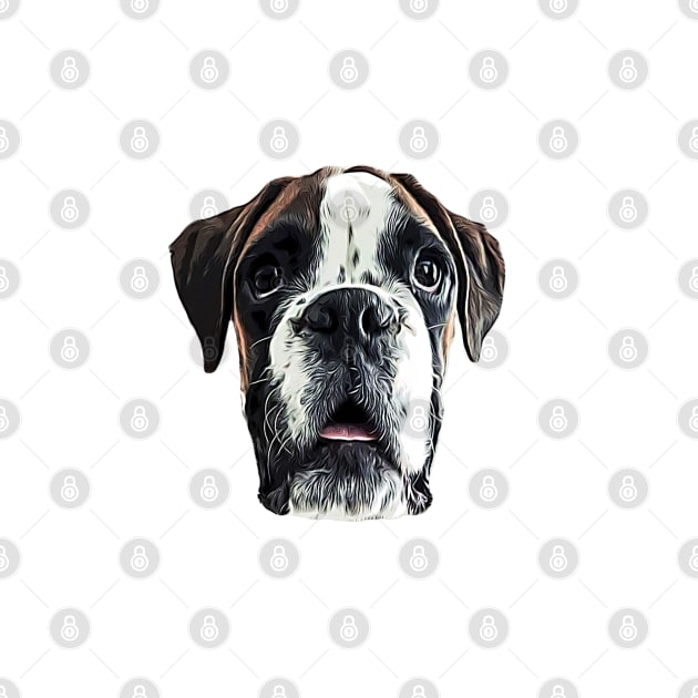 Boxer Cute Dog by ElegantCat