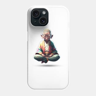 Meditating boy Phone Case