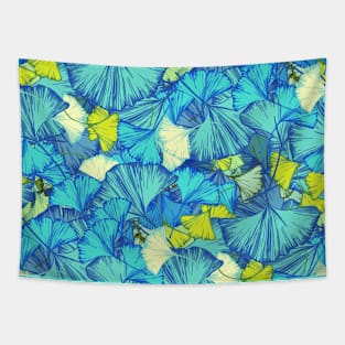 Blue ginkgo Tapestry