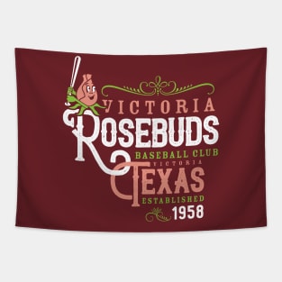 Victoria Rosebuds Baseball Tapestry