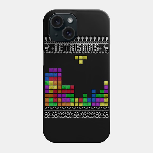 Tetris-Mas Phone Case by Bevatron