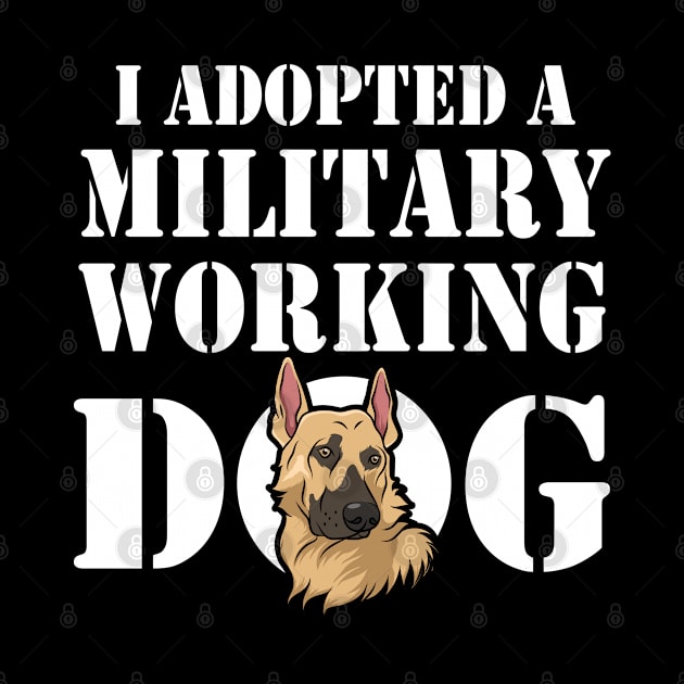 German Shepherd Military Working Dog Adoption by Gold Wings Tees