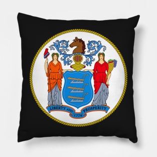 New Jersey Coat of Arms Pillow