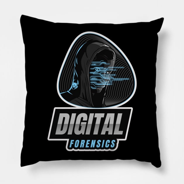 Cyber Security - Digital Forensics Pillow by Cyber Club Tees