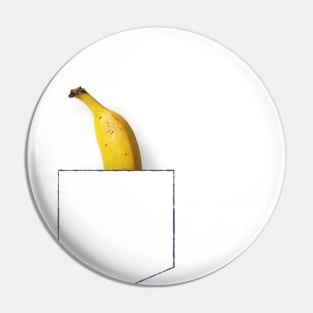 Banana in breast pocket Pin